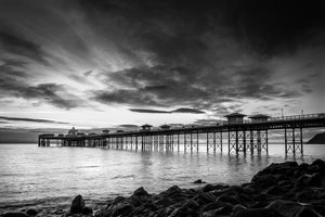 Llandudno Pier B&W