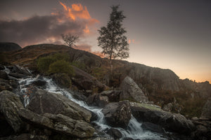 LDS0157 - Idwal Waterfall Sunset