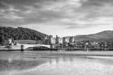 Conwy Castle & Harbour - B&W