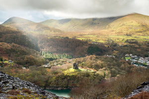 LDS0381_CR - Dolbadarn Castle, from above