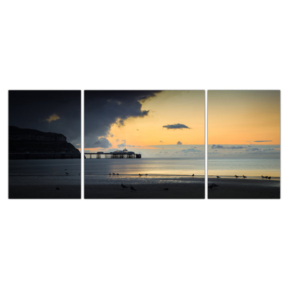 Calm Before the Storm - Panoramic Canvas Wrap Triptych