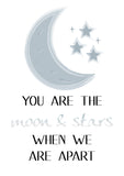 You are the silver lining on a cloudy day... - set of four illustrated prints